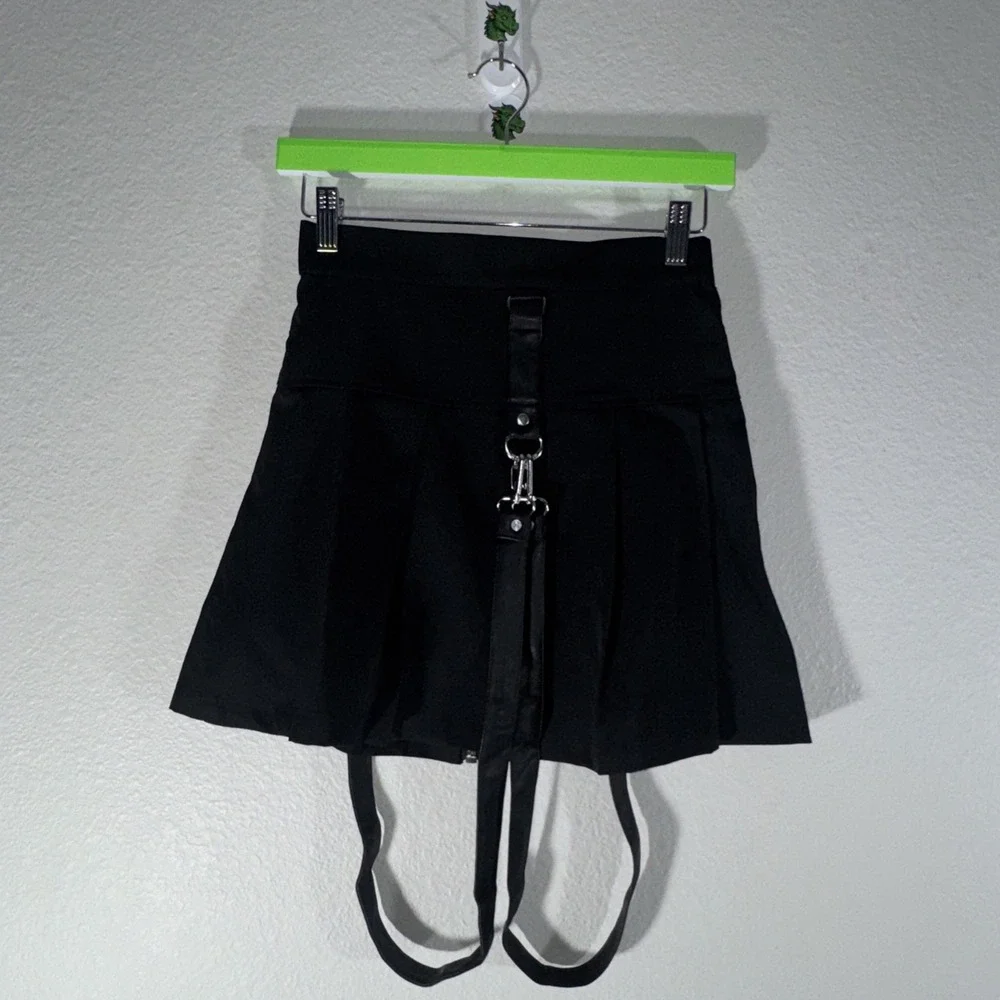 Killstar Blaire B*tch Black Mini Skirt XS Suspenders Gothic Whimisgoth Witch NWT